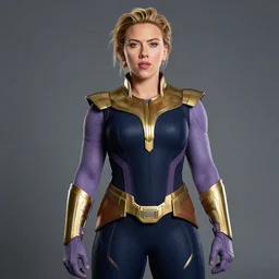 Photoshoot of Scarlett Johansson as Thanos