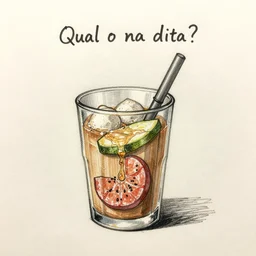 a sketch drawing, qual o nome da dieta? by gabo mendoza, trending on artstation
