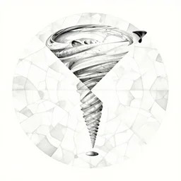 album cover art for tornado iconography on top of irregular tessellations by akihiko yoshida