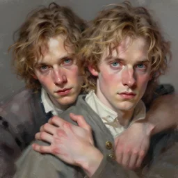 ross and demelza poldark, intricate, fictional character, dynamic pose, dramatic lighting, realistic shaded lighting, pastel shades, expressively loose brush strokes, perfect face, 8 k realistic, hyper detailed, digital painting, artstation, concept art, hyper detailed eyes, art by sam spratt and peter mohrbacher and james jean