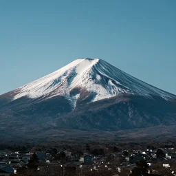 a photo of mt fuji taken from the bottom of the mountain, wide angle lens, cinematic,