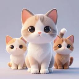 3 d model of a kitten