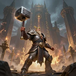 Kairos Fateweaver assaults the great bastion of Grand Cathay, warhammer, Wlop, Artstation trending, 4k
