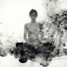 zen ink meditative abstract