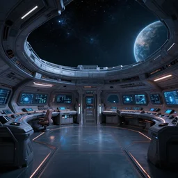 engine room on a star cruiser,, star - field and planet in the background, digital art, highly detailed, trending on artstation, sci - fi, in the style of mass effect