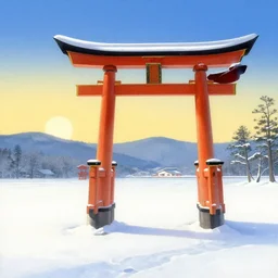 🖼 🌅 🌨 ❄⛩. shin - hanga.