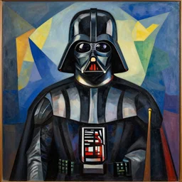 darth vader, style cubism, albert gleizes, jean metzinger, tony sart