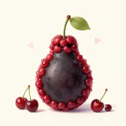 !!bomb!!, nuke, bomb design, cherry, made of cherries
