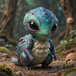 a alien animal by miyazaki by karol bak, james jean, tom bagshaw, rococo, sharp focus, trending on artstation, cinematic lighting, hyper realism, octane render, 8 k, hyper detailed, vivid, ultra detailed, highly detailed