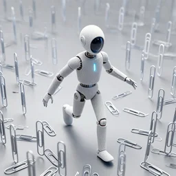 a runaway ai converting all matter it can find into an army of sentient paperclips. may or may not have qualia.
