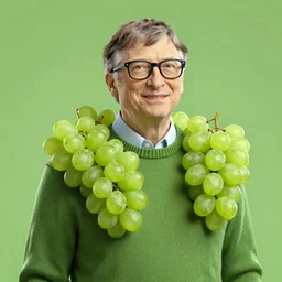 bill gates fused into grapes, sweater, hyperdetailed, artstation, cgsociety, 8 k