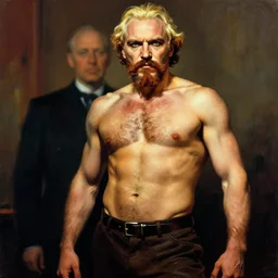lgbt art, tom of finland style, vladimir lenin, in billy herrington, gay body, art in 4 k, high quality