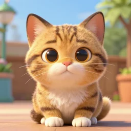 anthropomorphic cat, in the style of zootopia