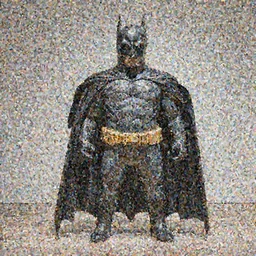 an sculpture by Jeff Koons about Batman