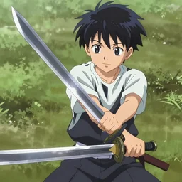 Teenager with swords in his hands ::2.3 anime style ::1.5