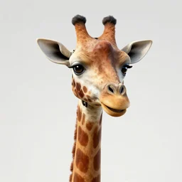 a robotic giraffe with joe biden face