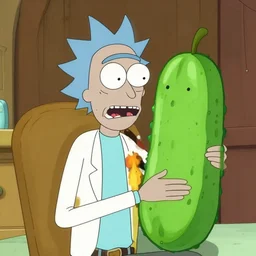 rick sanchez animorphed into a pickle
