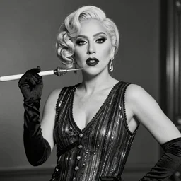 Lady Gaga a flapper, 1920's photo