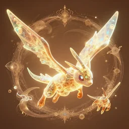 ( flying type pokemon ) creature creature in a alaska, warm tones, bioluminescent bioluminescent translucent translucent : by michal karcz, daniel merriam, victo ngai and guillermo del toro : ornate, dynamic, particulate, intricate, elegant, highly detailed, centered, artstation, smooth, sharp focus, octane render, 3 d