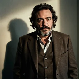 candid photograph of James Franco as Fidel Castro