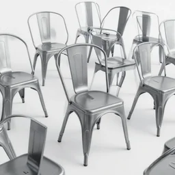 a room filled with lots of metal chairs, a screenshot by jacob toorenvliet, cg society contest winner, neoplasticism, playstation 5 screenshot, rendered in unreal engine, unreal engine 5