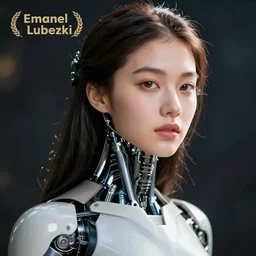 portrait of a beautiful Korean cyborg By Emmanuel Lubezki