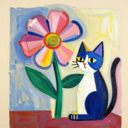 flower in cat picasso