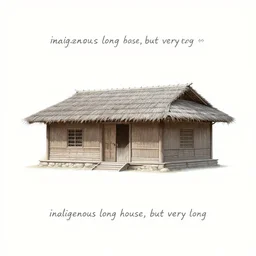 “ indigenous long house, but very long ”