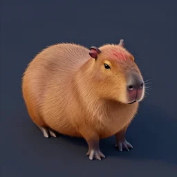 isometric art of a capybara, kurzgesagt channel, 3 d computer generated art, kurzgesagt, isometric, good lighting