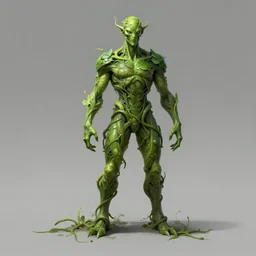 plant elemental man made of vines, concept art, smooth, sharp focus, illustration, greg rutkowski