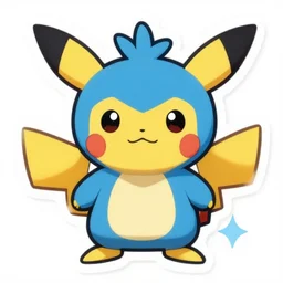 cute miss mascot bruyverne bruyverne noivern pokemon sticker art, cronobreaker, beeple game icon