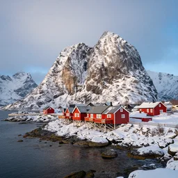lofoten in the winter