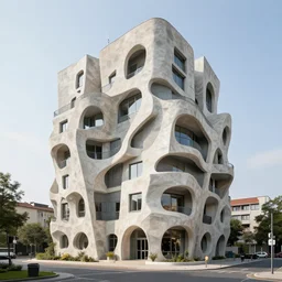 a crazy building that looks like a piece of art or a sculpture. designed by mirko reisser daim
