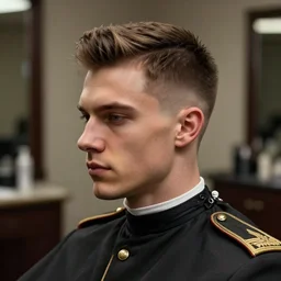 epic professional digital art of handsome british male military barber, by leesha hannigan, iris van herpen, artstation, cgsociety, wlop, epic, much wow, much detail, gorgeous, detailed, masterpiece
