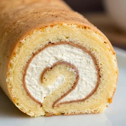 samurai swiss cake roll, photograph, macro, 4 k