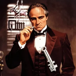 anime key visual of the godfather