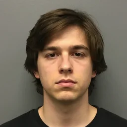 a 2 0 1 1 mugshot of the face of a person named blurk buttershame