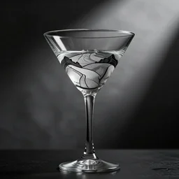 a martini glass designed by m c escher