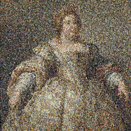 Detailed Baroque painting of mei from overwatch as an regal noblewoman, checkered brocade dress, style of giotto and johfra bosschart, intricate, soft lighting, chubby big bosomy physique |