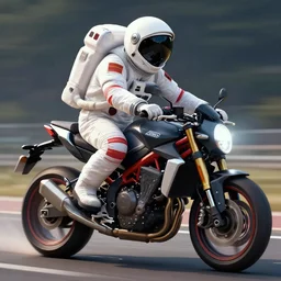 astronaut riding a motorcycle, digital art, trending on artstation, high quality