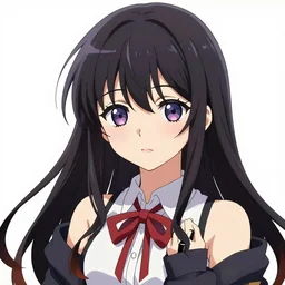 anime key visual of schizophrenic anime waifu, high quality, pixiv