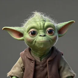 Yoda with a mullet, matte painting by Greg Rutkowski