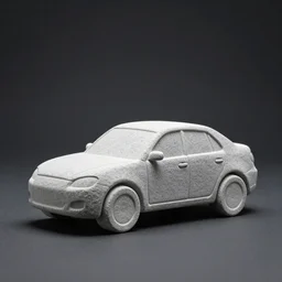 car made of stone, studio light, dark background, 3 5 mm photography