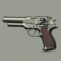 ( ( ( ( ( 1 9 5 0 s retro raygun pistol. muted colors. ) ) ) ) ) by jean - baptiste monge!!!!!!!!!!!!!!!!!!!!!!!!!!!!!!