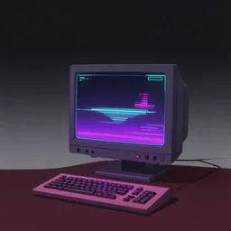 1 : 1 album artwork, technology sci - fi, 1 9 8 0's minimalistic, dark colours, gradients, analogue texture, desaturated colours, silly, neon synth wave, computer music, lo - fi, metal gear solid, yoji shinkawa