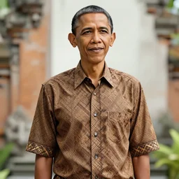 obama wear batik bali when holiday in bali