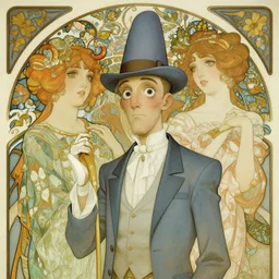 squidward, rococo and art nouveau fusion, highly detailed, deep focus, elegant, digital painting, smooth, sharp focus, illustration, ultra realistic, japanese art by artgerm and alphonse mucha