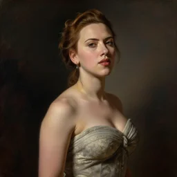 scarlett johansson by william - adolphe bouguereau