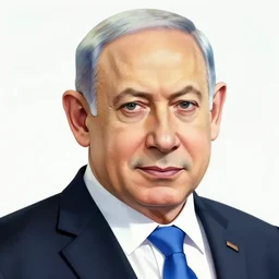 a portrait of benjamin netanyahu by junji ito