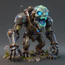 realistic bioluminescent toothless on a steampunk biome, art style by borderlands, detailed, studio shot, unreal engine 5, octane, high definition, smooth, artstation, behance